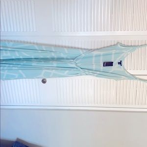 Torrid Plus Size Lt Blue/Mint Geometric Maxi Dress